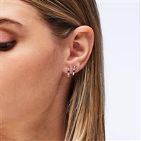 Earrings Brosway Woman FANCY VIBRANT PINK in Silver Zirconia FVP120 - FVP120